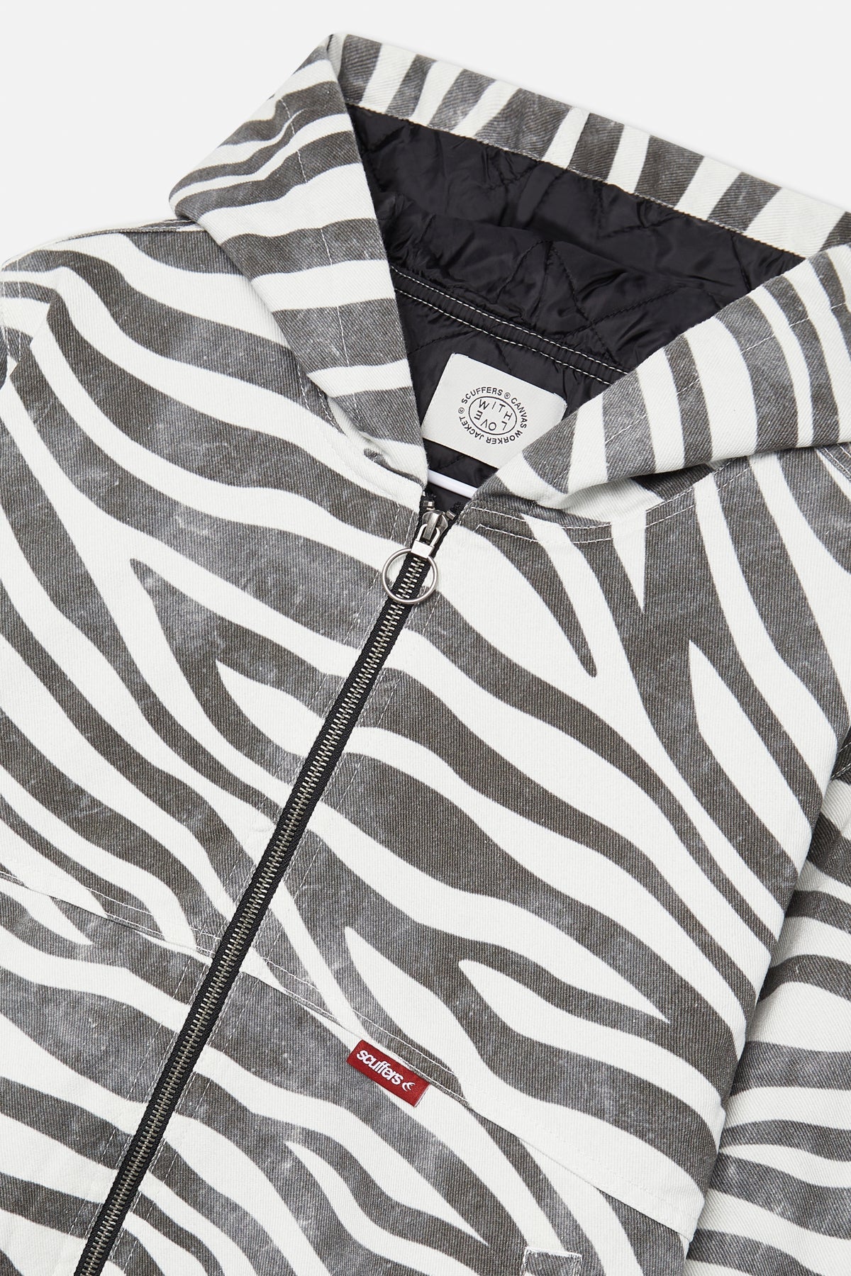 Zebra Print Work Jacket