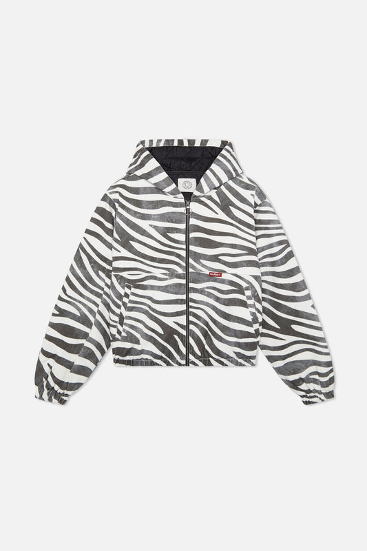 Zebra Print Work Jacket