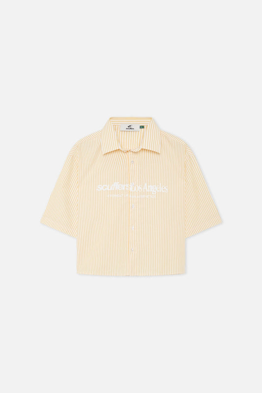 Not LA Yet Yellow Striped Shirt