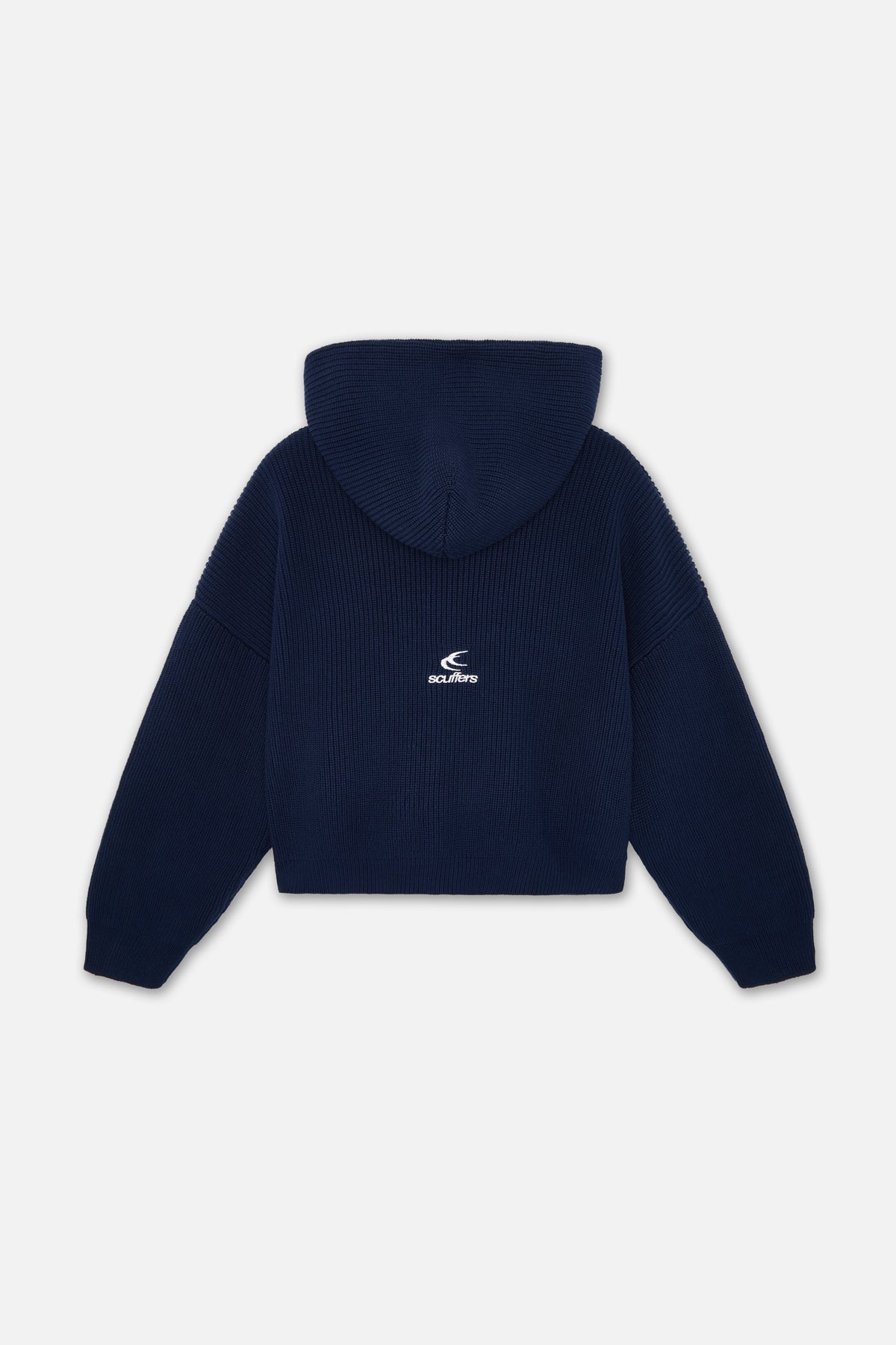 Emblem Navy Zipper Knit