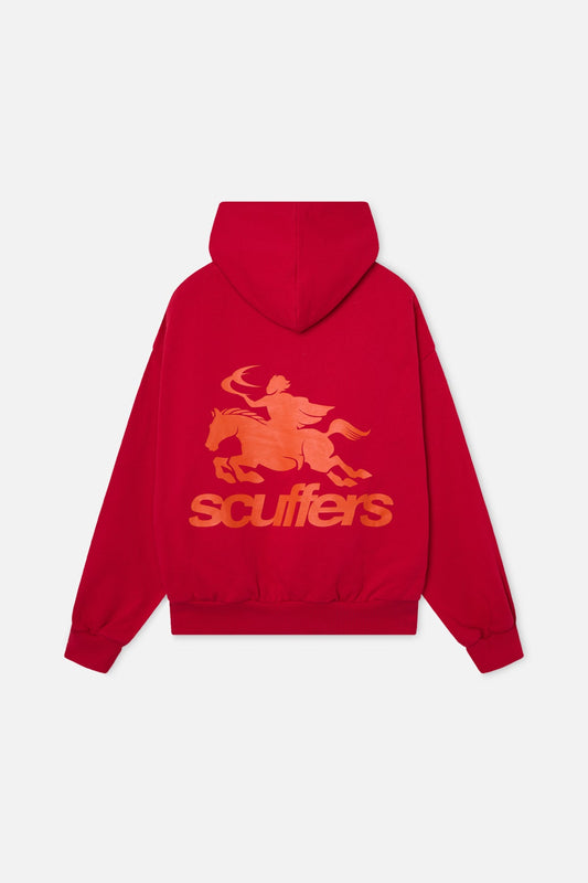 Emblem Red Hoodie