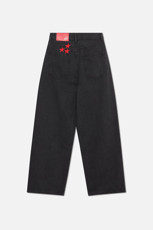 Jumbo Pants Washed Black