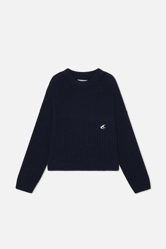 Pin Navy Knit