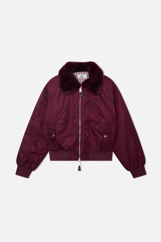 SCFF Burgundy Bomber Jacket