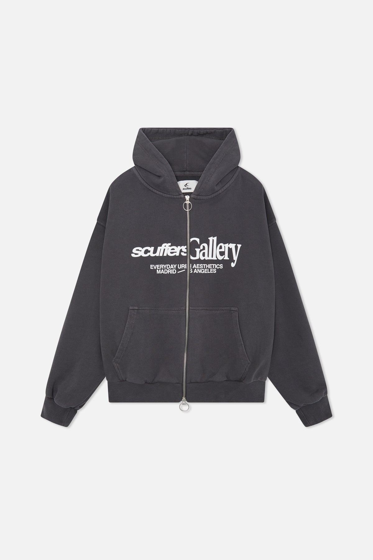 Gallery Black Zipped Hoodie