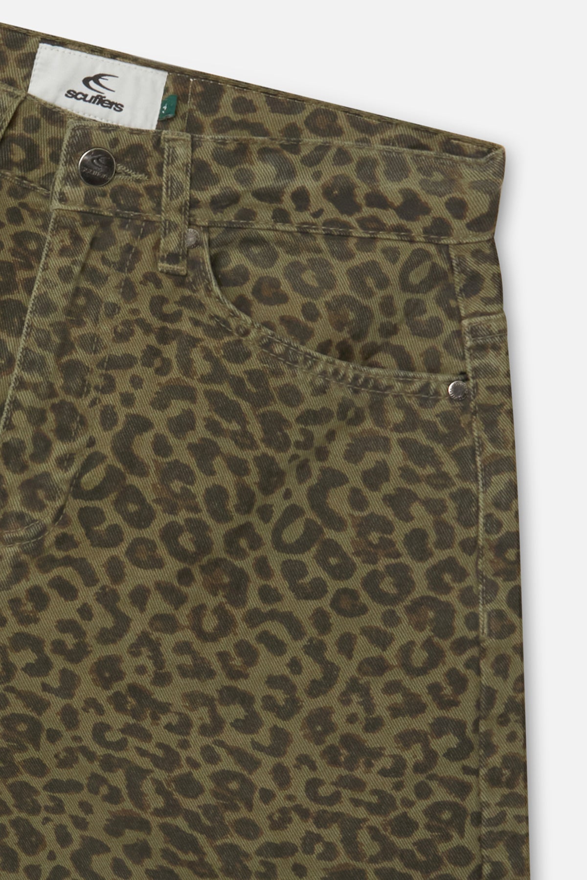 Jumbo Green Leopard Shorts