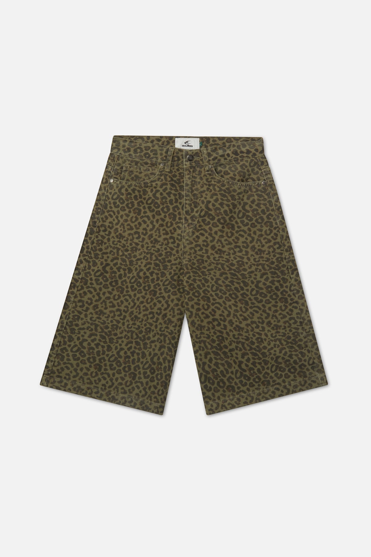 Jumbo Green Leopard Shorts