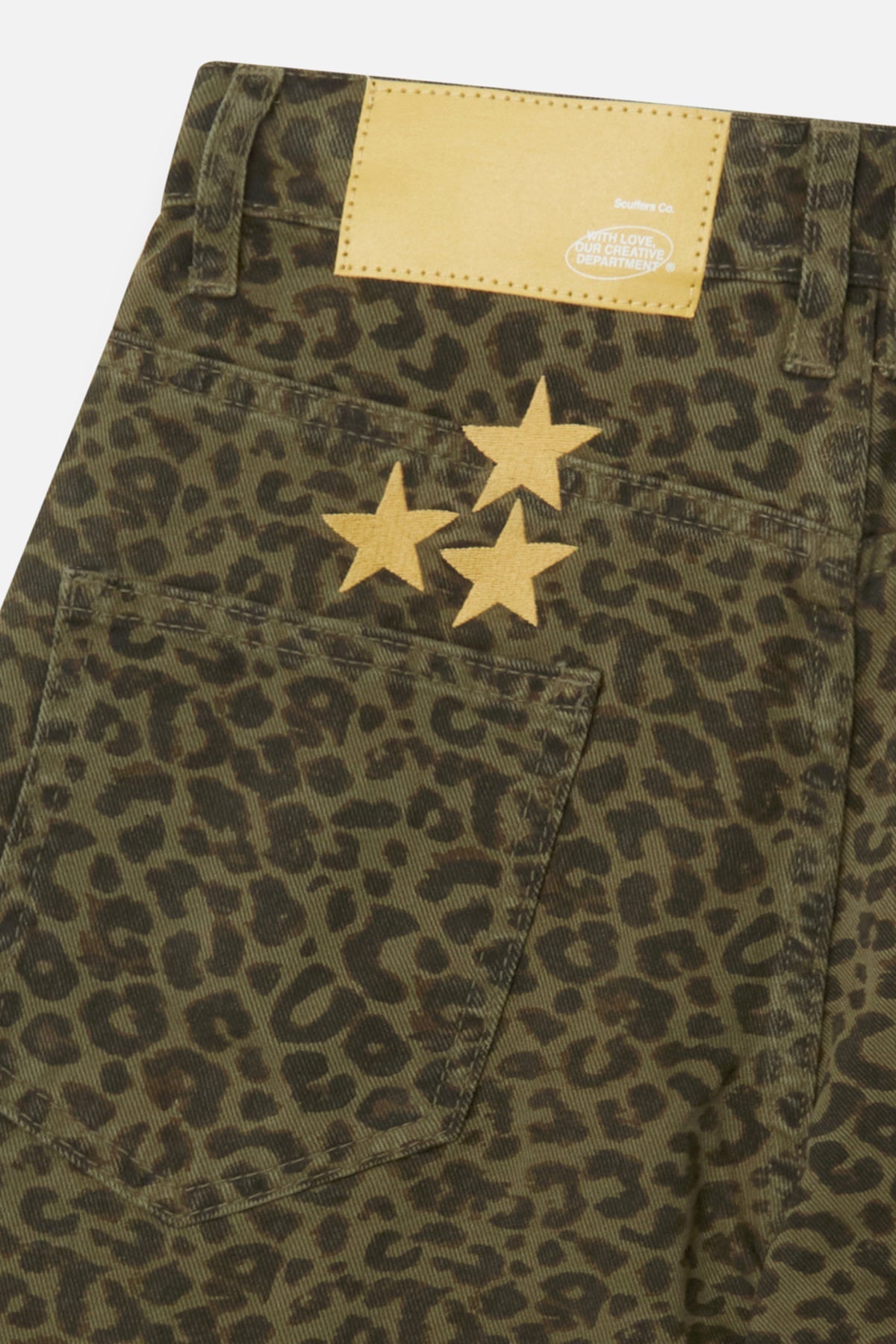 Jumbo Green Leopard Shorts