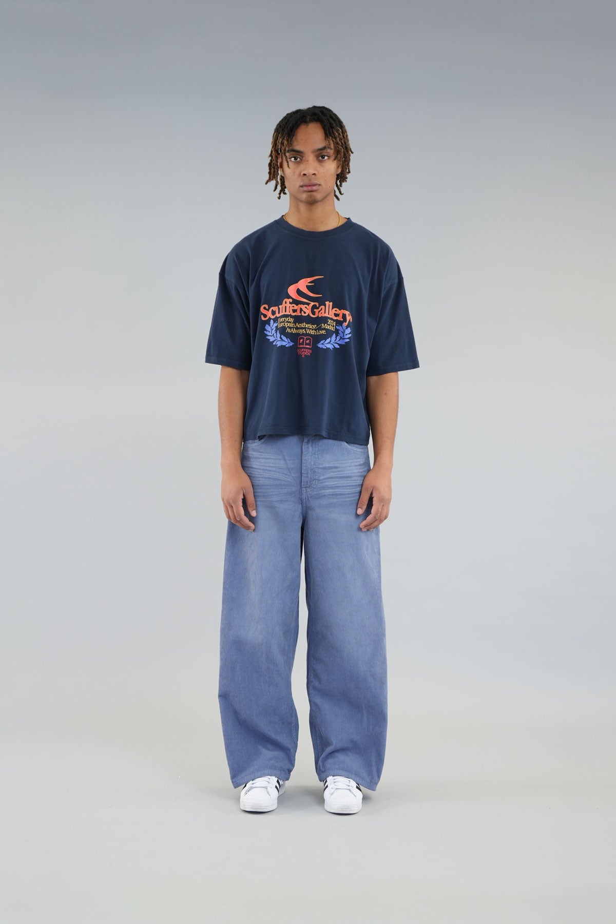 Jumbo Corduroy Blue Pants