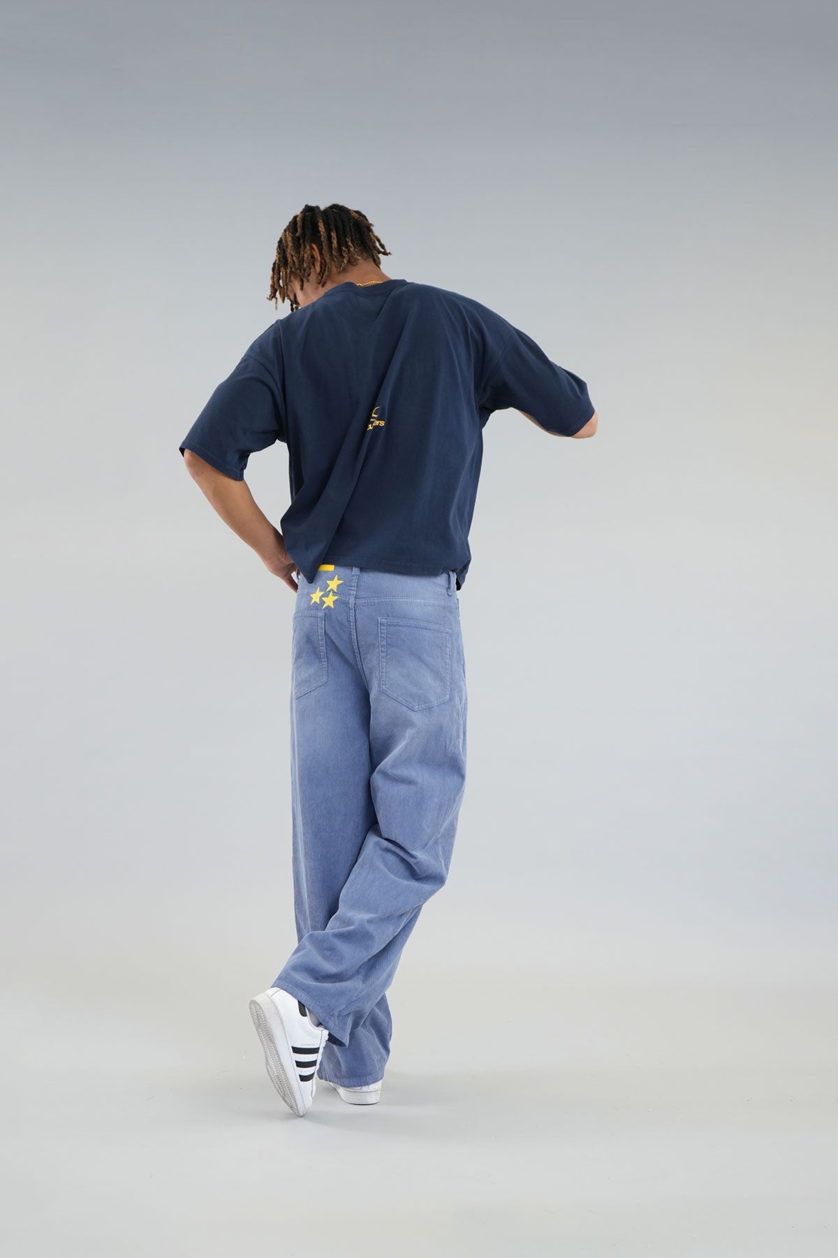 Jumbo Corduroy Blue Pants