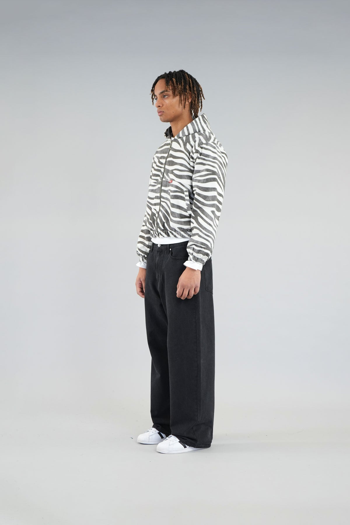 Zebra Print Work Jacket