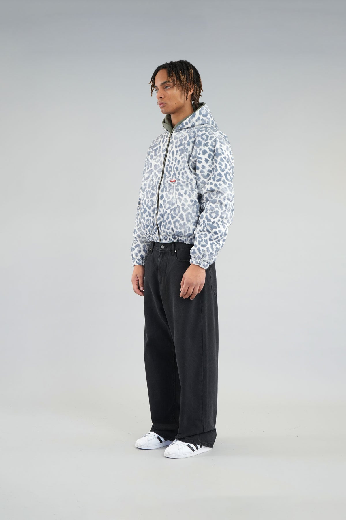 Leopard Print Work Jacket