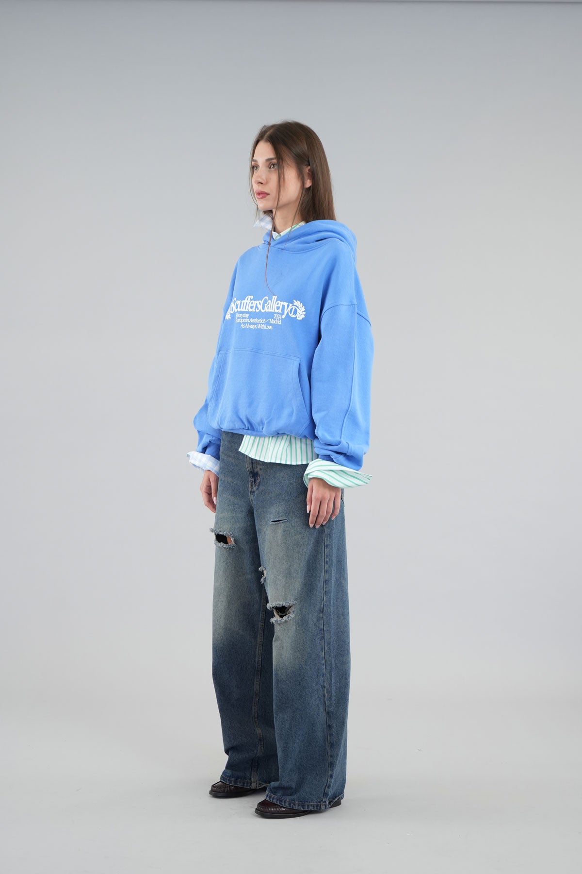 Gallery Blue Hoodie