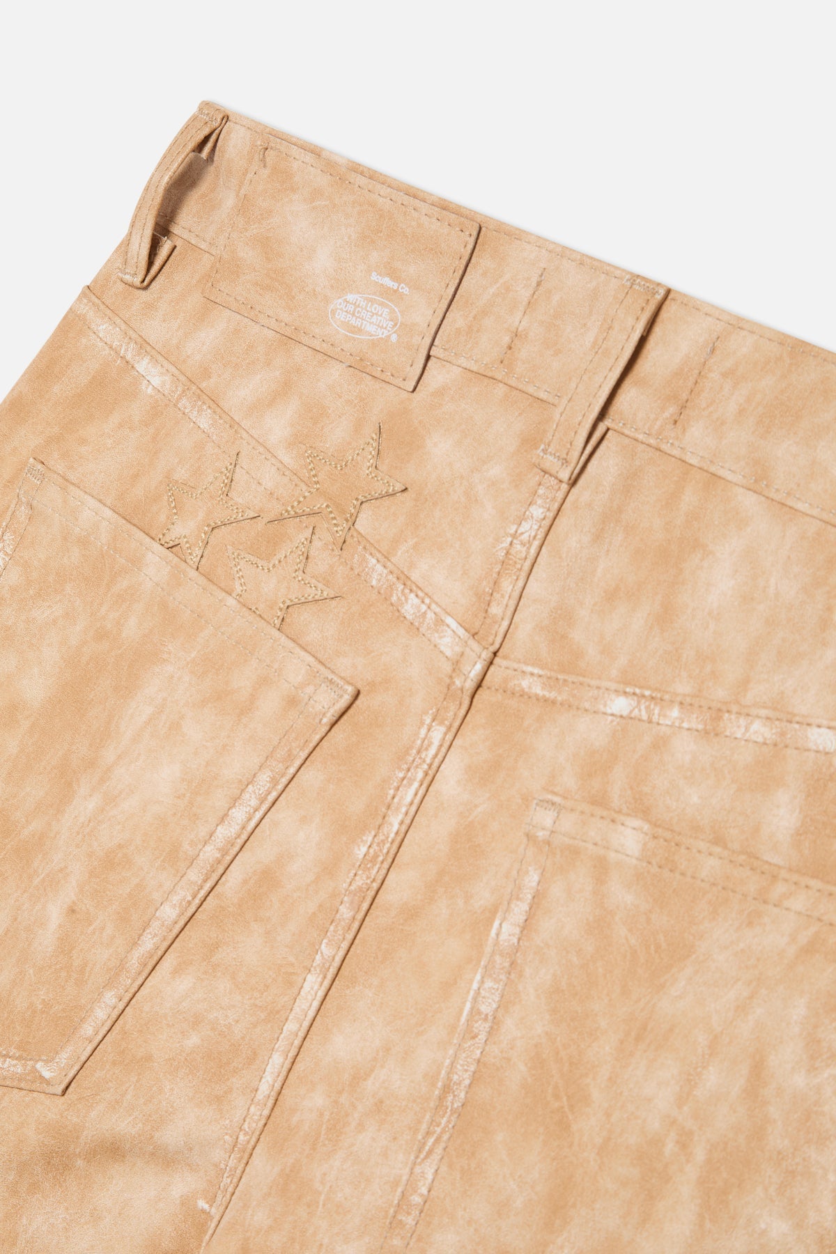 Leather Canela Jumbo Pants