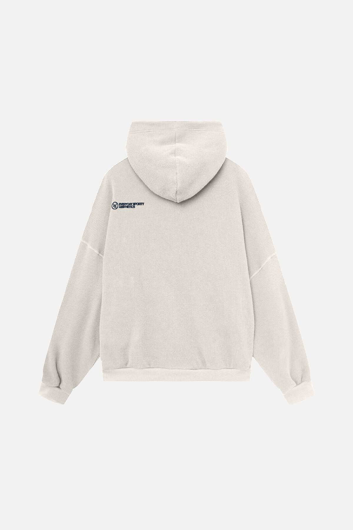 SSS Lover Ecru Zipped Hoodie